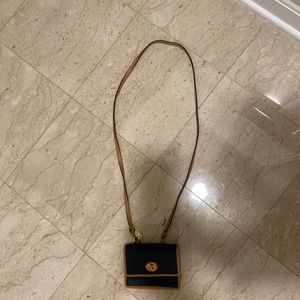 Coach XS Navy, Red/Tan Crossbody